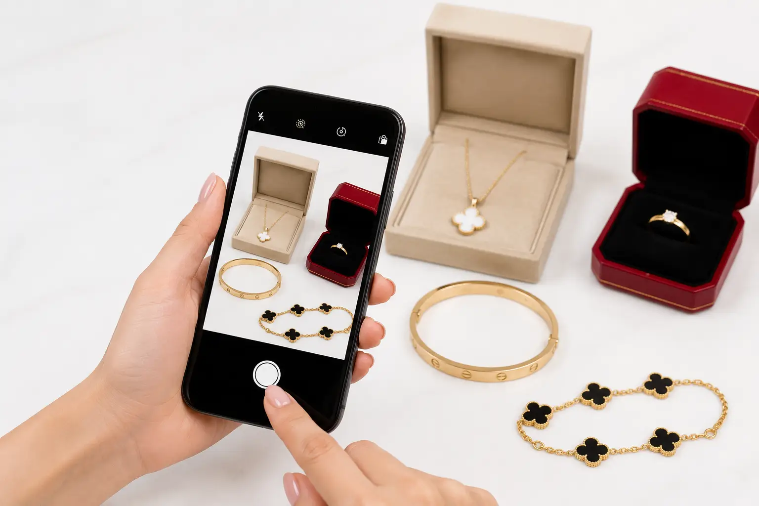 รับซื้อเครื่องประดับแบรนด์เนม 3 ส่งรูปเครื่องประดับเพื่อประเมินราคา