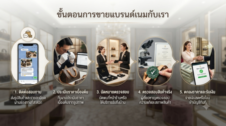 รับซื้อแบรนด์เนม นครสวรรค์ นาฬิกา กระเป๋า เครื่องประดับ ราคาสูง 3 ขั้นตอนประเมินรับซื้อแบรนด์เนม นครสวรรค์ ราคาสูง ปลอดภัย